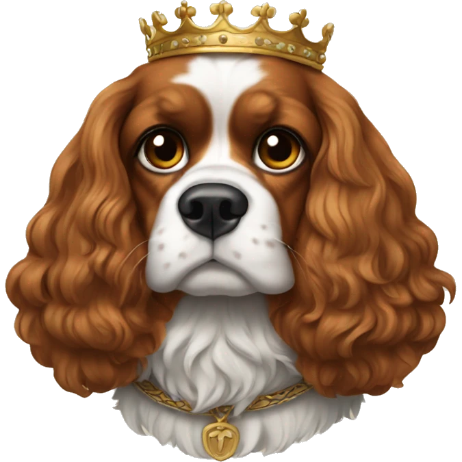 King Charles caviller sitting down emoji