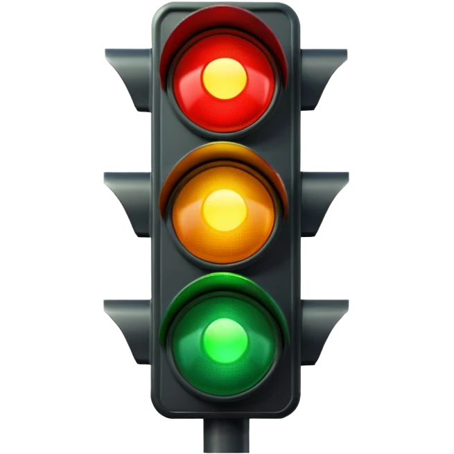 red amber green traffic light emoji