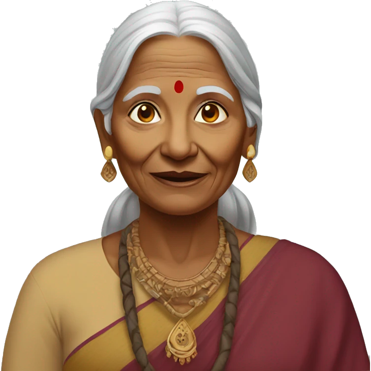 indian women elder emoji