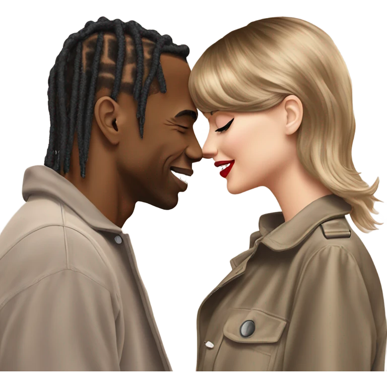travis scott kissing taylor swift  emoji