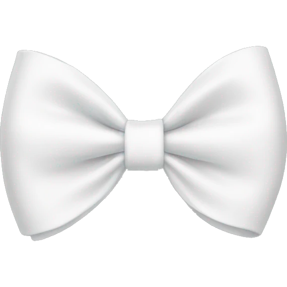 white bow emoji emoji