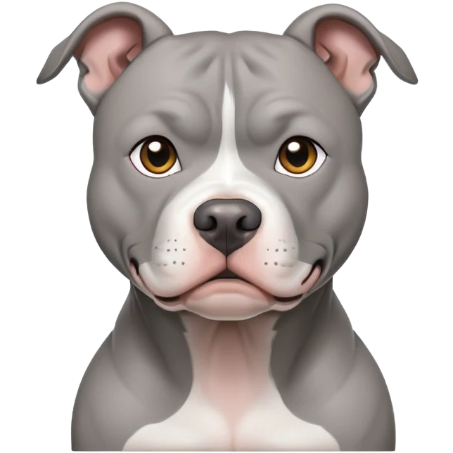 a grey pit bull emoji