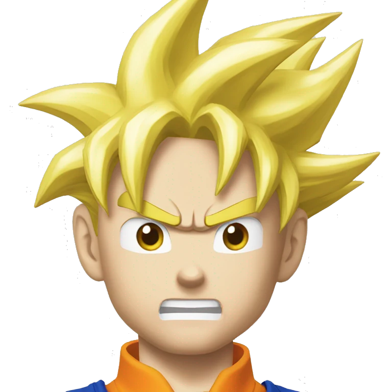 Goku de dragon Ball qui pleure emoji