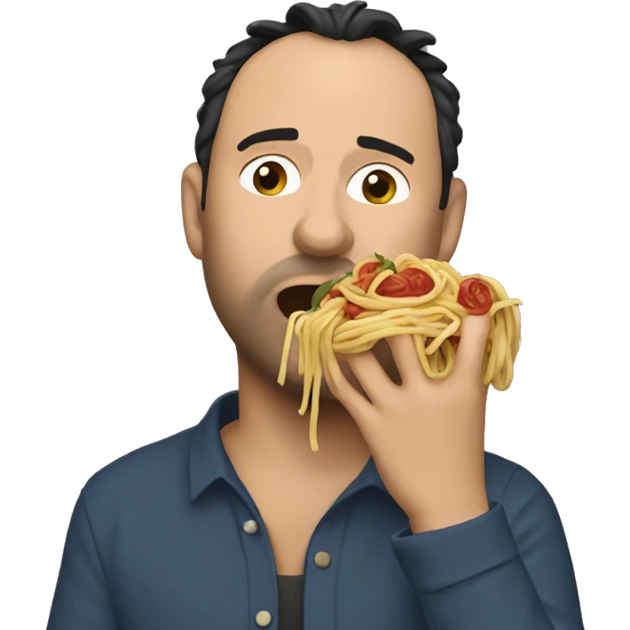 Dave Matthews eating spaghetti  emoji
