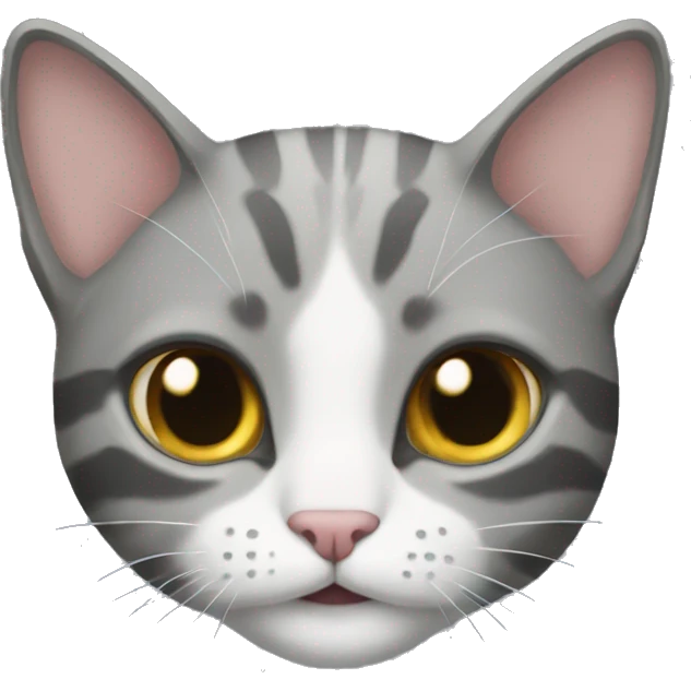 Cat wearing a quarter zip emoji