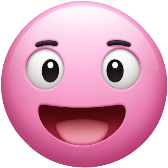Kirby shaped ball emoji