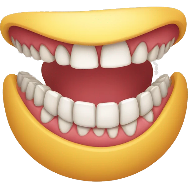 smiling teeth emoji