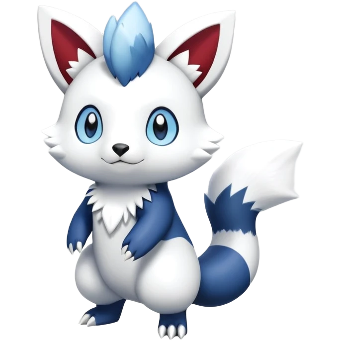 Shiny Furret-Oshawott-Meowstic-Zangoose-Hybrid (Full body) emoji