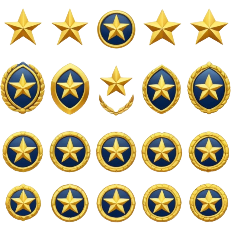 Askeri rütbeler emoji