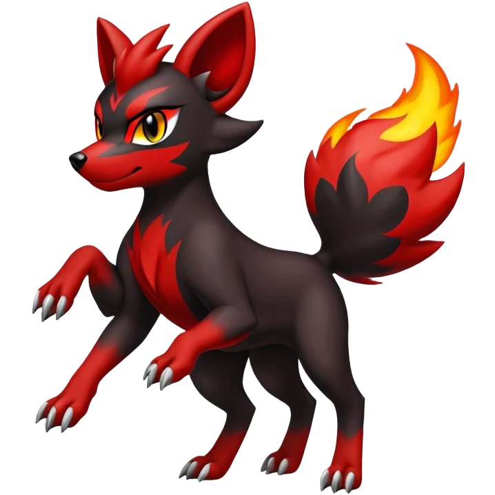 Houndoom-Zorua (full body) emoji