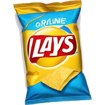one unopened bag of lays chips emoji