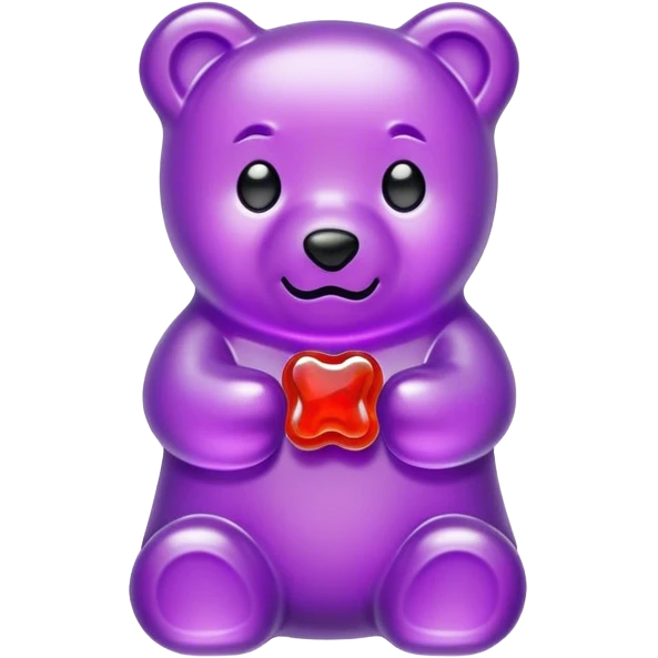 Purple gummy bear emoji  emoji