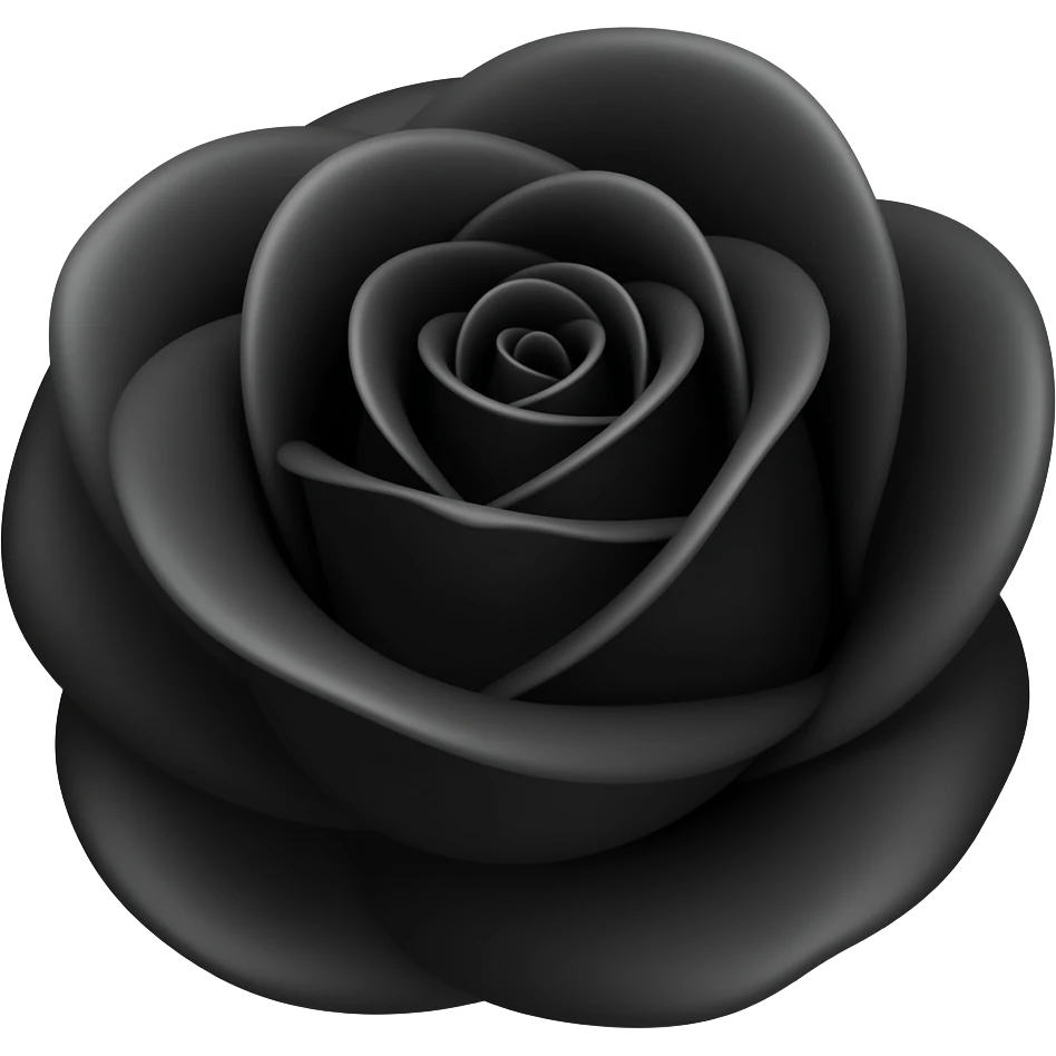 Black rose emoji