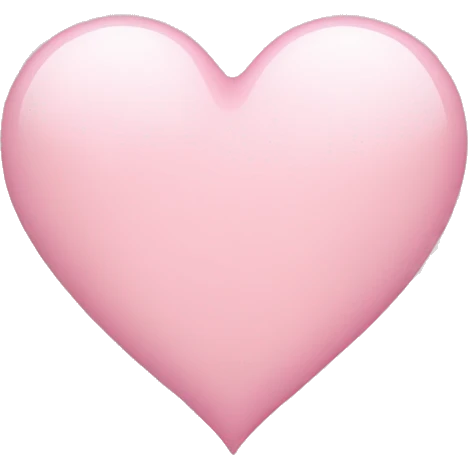 light pink heart emoji