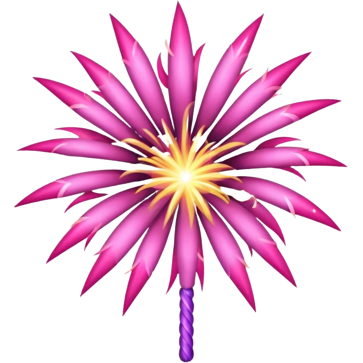 firework pink emoji