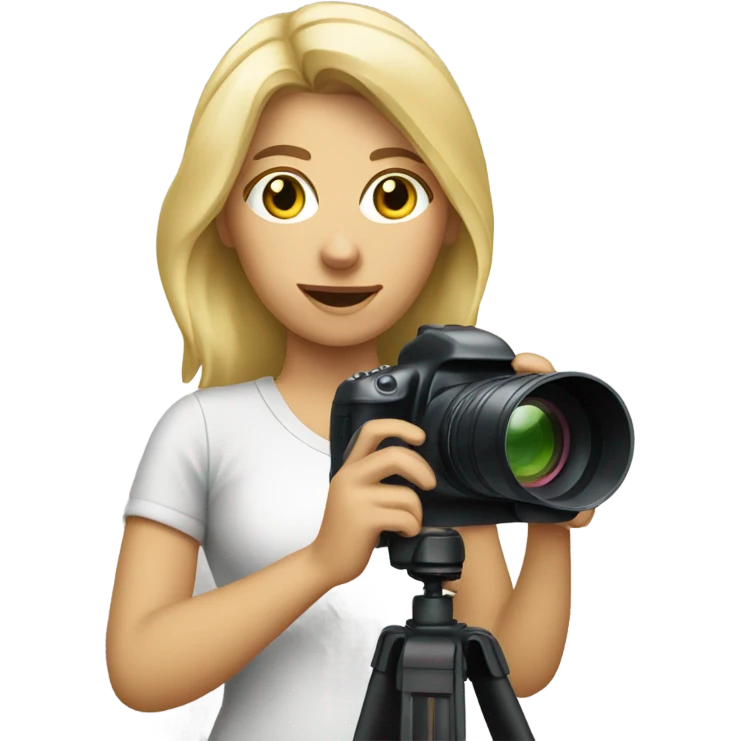 Photographer blonde woman emoji