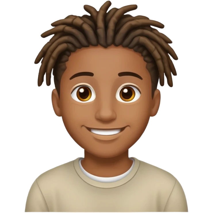 brownskin boy with short dreads emoji