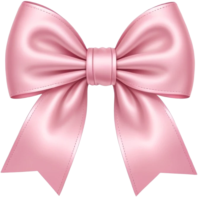 Baby pink bow emoji