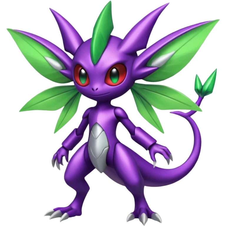Shiny Aural Darkrai-Celebi-Genesect-Fakémon-fusion (full body) emoji