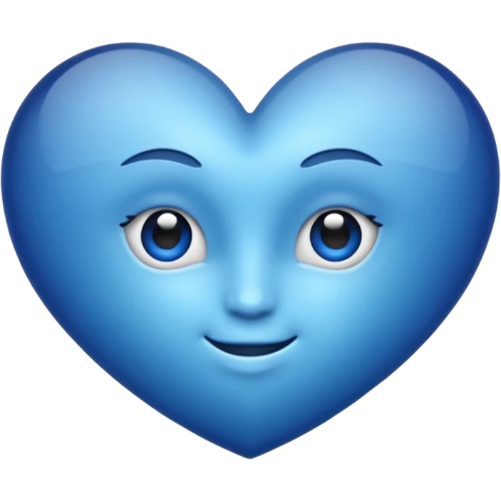 Cœur  bleu marine emoji