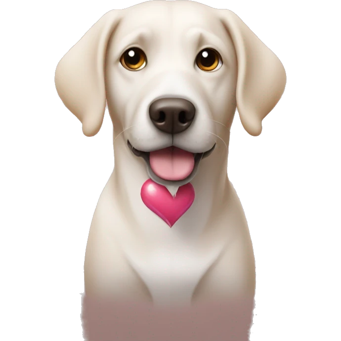 Dog in the heart emoji