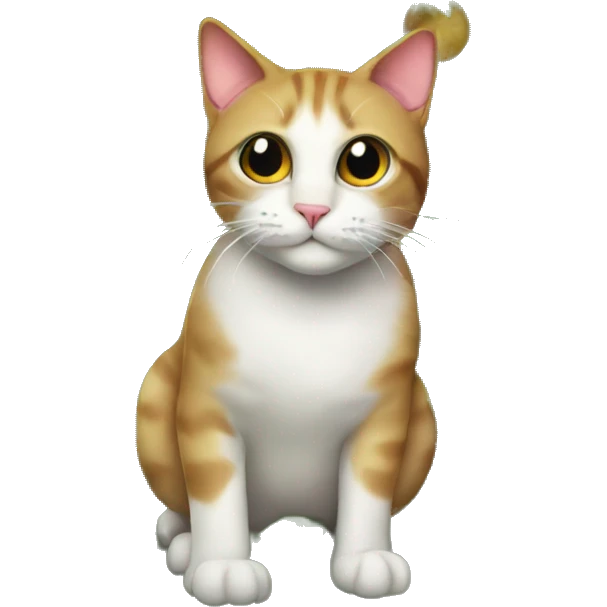 Cat on top of Christmas tree emoji