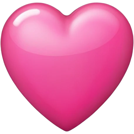 Bright pink heart with the initial i emoji