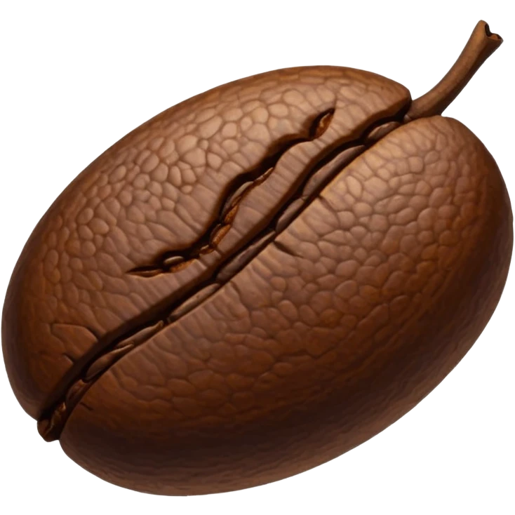 Coffee bean emoji