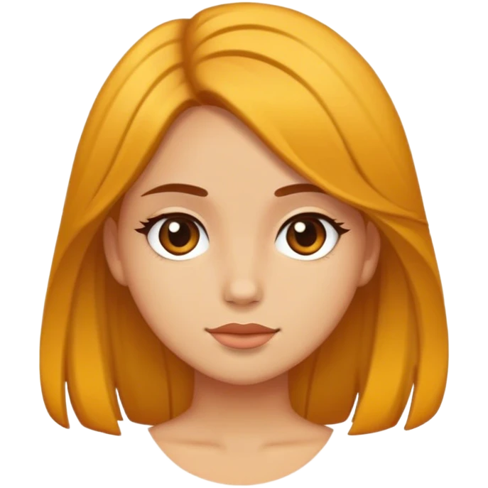 Haz una chica con cabello ocio  emoji