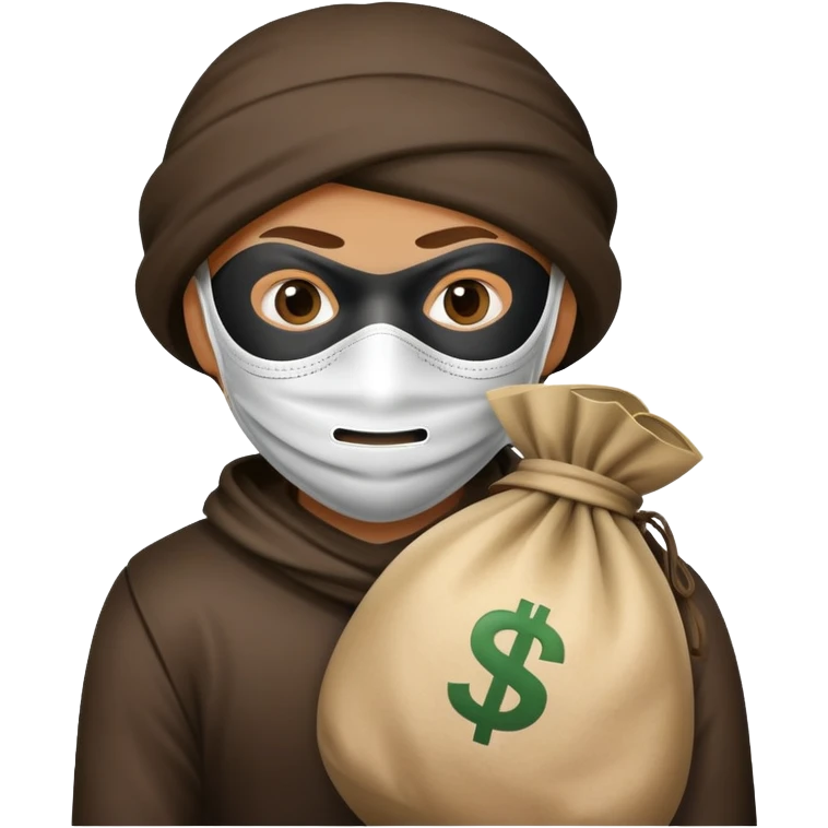 robber with money bag emoji