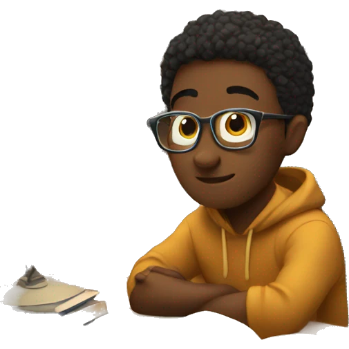 cozy studying  emoji