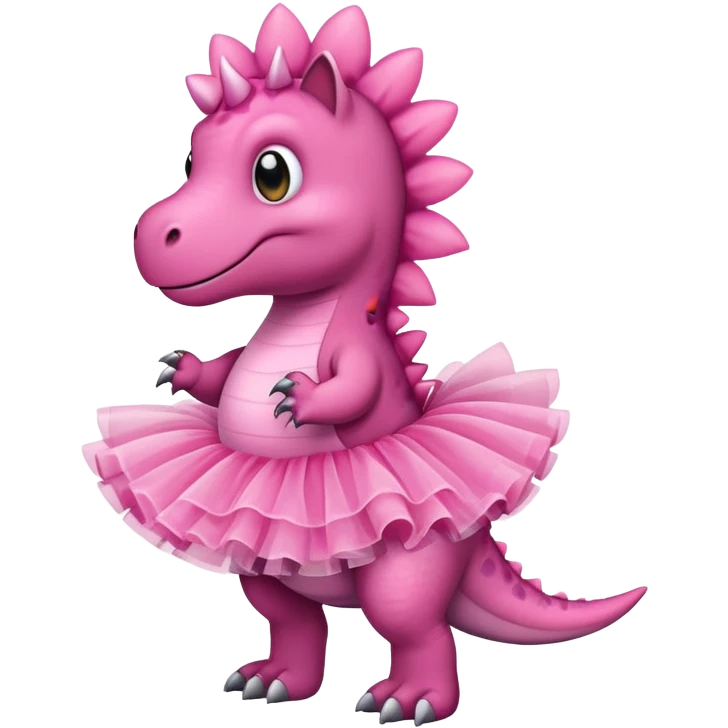 dino wearing tutu emoji
