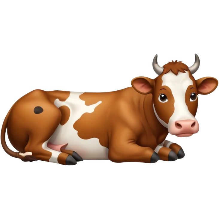 Lying cow emoji