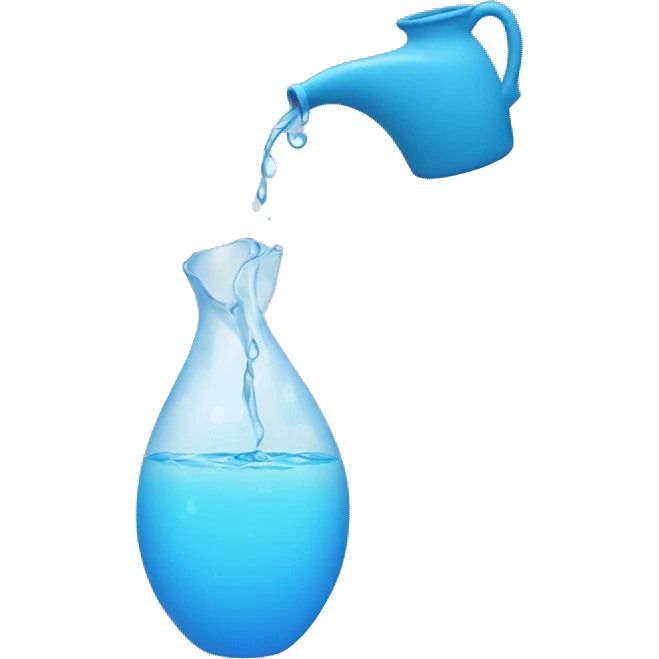 pouring water from vase emoji