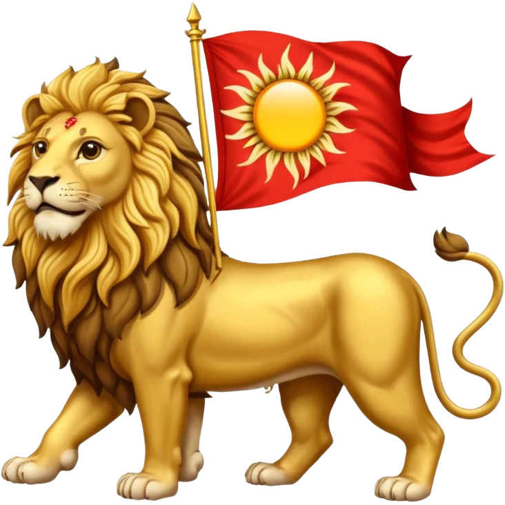 Persian lion and the sun flag emoji