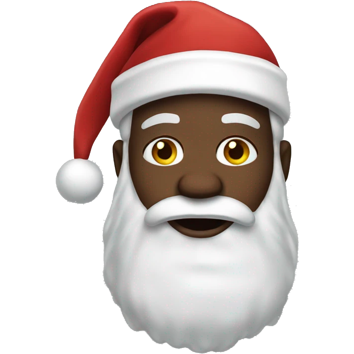 Black santa emoji