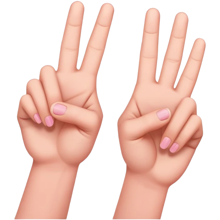 little finger promise, two pinky fingers locked together emoji