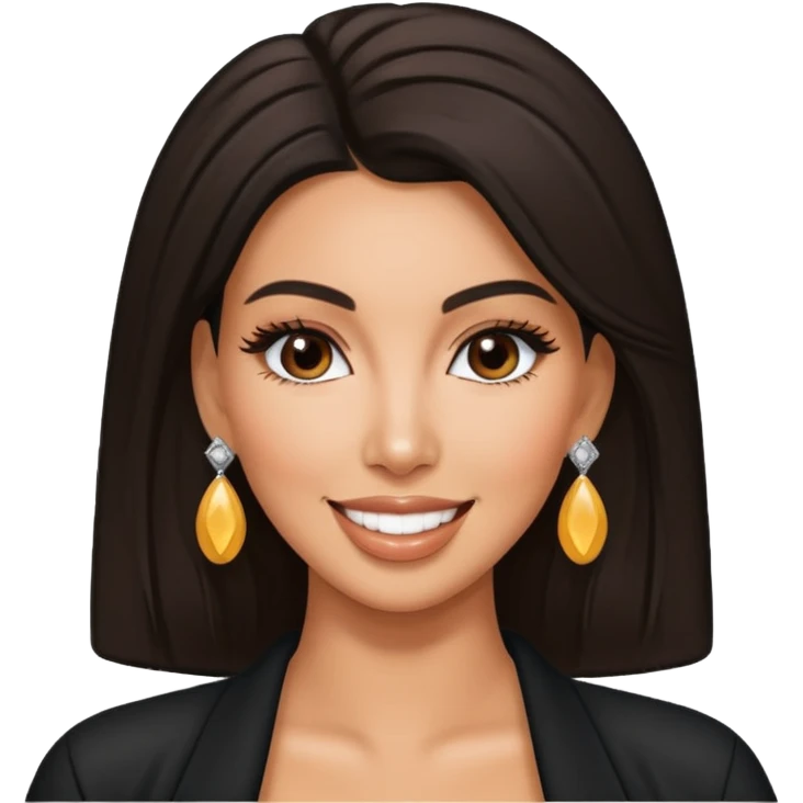 kim kardashian with earrings emoji