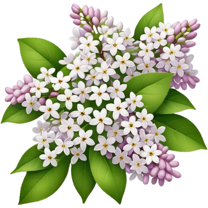 White lilac emoji