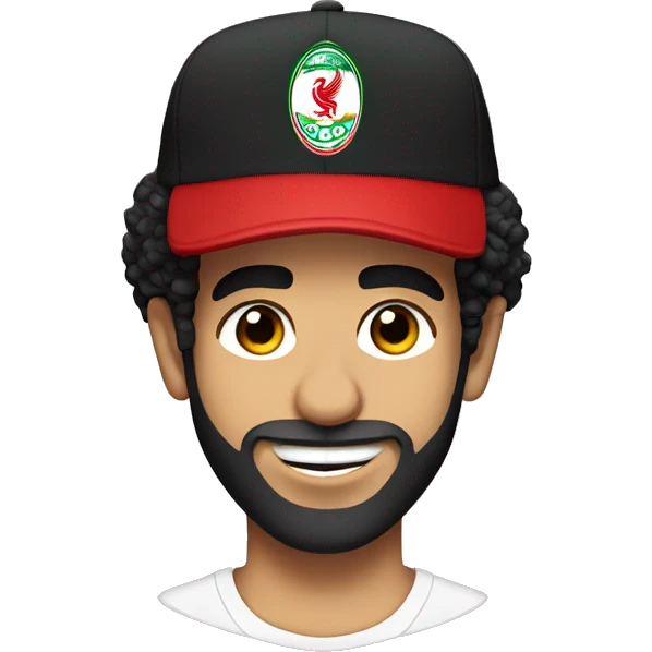 mohamed salah the footballer with a hat emoji