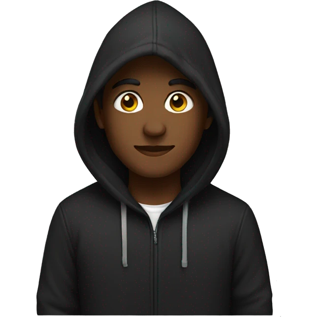 Black hoodie emoji