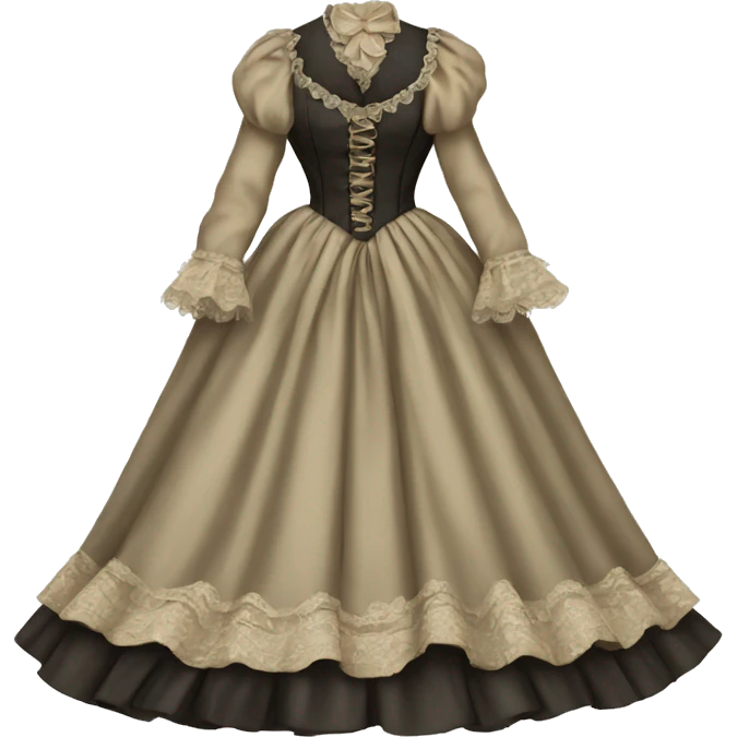 Victorian dress emoji