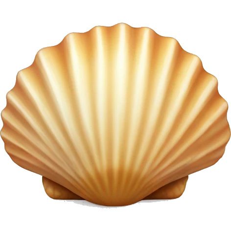 Cute seashell emoji