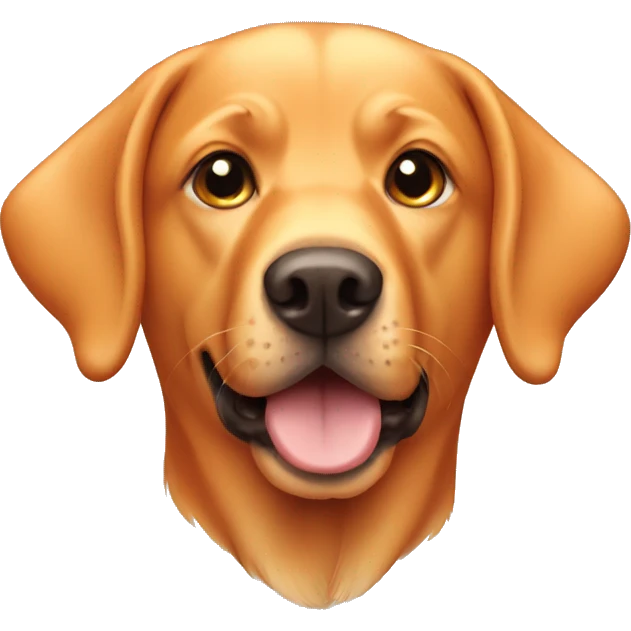 Orange Labrador dog emoji