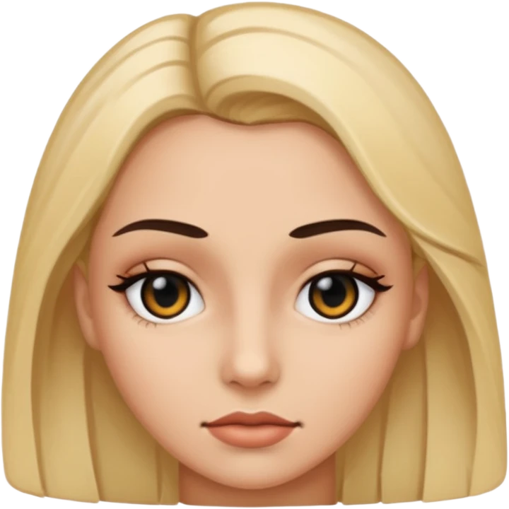 Woman with a black eye emoji