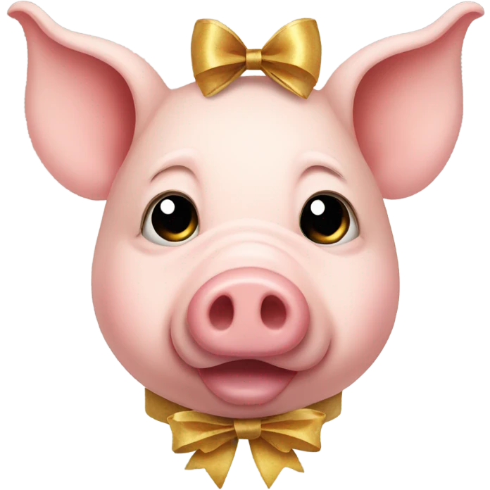 Pig With bow emoji