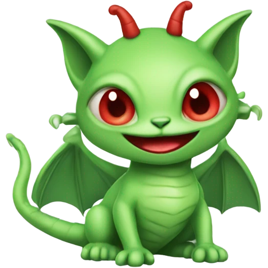 [politically incorrect, (
	{ female, alien, color: light green, hair:red, eyes:cat} ]
	on a 
	[{ dragon:red}]) emoji