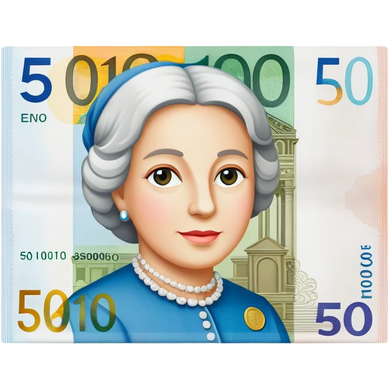 50 euro note  emoji