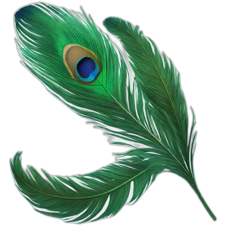 peacock feather emoji