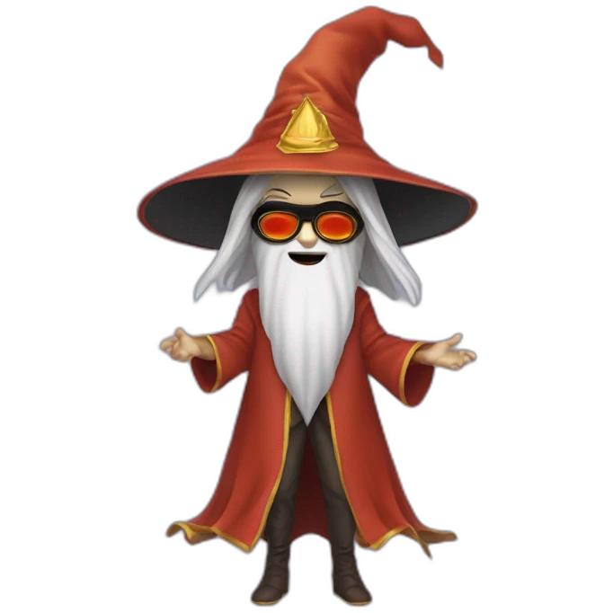 satoshi nakamoto dress like a wizard with a v a for vendeta mask emoji